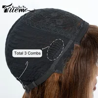 Unisex Ruili Casual Stage Street Real Hair Homogeneous And Oblique Straight Hair Wigs main image 3