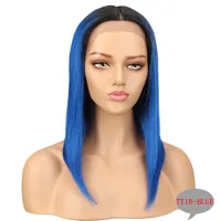 Women's Ruili Party Stage Street Real Hair Centre Parting Straight Hair Wigs sku image 3