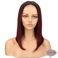 Women's Ruili Party Stage Street Real Hair Centre Parting Straight Hair Wigs sku image 6