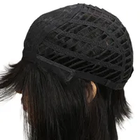 Women's Ruili Casual Stage Street Real Hair Bangs Straight Hair Wigs main image 3