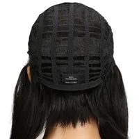 Women's Ruili Casual Stage Street Real Hair Bangs Straight Hair Wigs main image 5