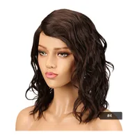 Unisex Star Fashion 1B 2 4 Casual Stage Street Real Hair Homogeneous And Oblique Long Curly Hair Side Bangs Wigs sku image 3