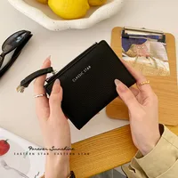 New Coin Purse Short Ins Style Ladies Wallet Women's High-end Sense Simple Card Bag  Wholesale WALLET main image 5