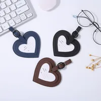 In Stock Color PU Love Heart Bag Anti-lost Simple Luggage Tag Consignment Listing Factory Direct Sales main image 3