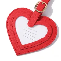 In Stock Color PU Love Heart Bag Anti-lost Simple Luggage Tag Consignment Listing Factory Direct Sales main image 4