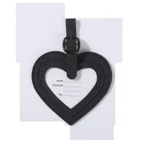 In Stock Color PU Love Heart Bag Anti-lost Simple Luggage Tag Consignment Listing Factory Direct Sales sku image 2