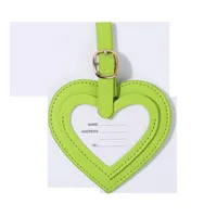 In Stock Color PU Love Heart Bag Anti-lost Simple Luggage Tag Consignment Listing Factory Direct Sales sku image 3