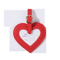 In Stock Color PU Love Heart Bag Anti-lost Simple Luggage Tag Consignment Listing Factory Direct Sales sku image 5