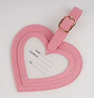 In Stock Color PU Love Heart Bag Anti-lost Simple Luggage Tag Consignment Listing Factory Direct Sales sku image 7