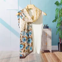 Women's Retro Vacation Beach Flower Polyester Scarf main image 9