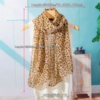 Unisex Vacation Beach Classic Style Leopard Polyester Scarf main image 2