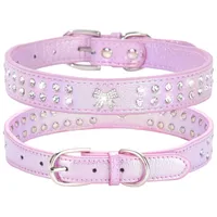 1 Piece All Seasons Modern Style Shiny PU Solid Color Pet Collar sku image 8
