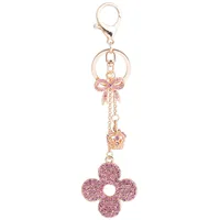 New Style Four Leaf Clover Alloy Women's Bag Pendant Keychain main image 4