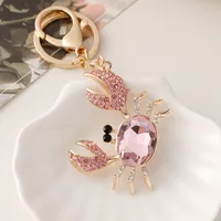 Cute Korean Style Crab Alloy Unisex Bag Pendant Keychain sku image 1