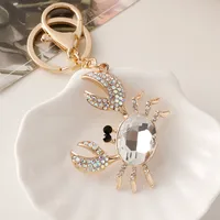 Cute Korean Style Crab Alloy Unisex Bag Pendant Keychain sku image 3