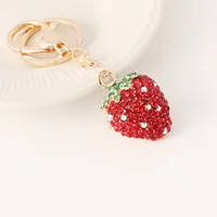 Cute Strawberry Alloy Women's Bag Pendant Keychain main image 1