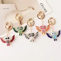 Korean Style Owl Alloy Unisex Bag Pendant Keychain main image 2