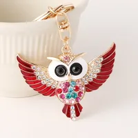 Korean Style Owl Alloy Unisex Bag Pendant Keychain main image 3