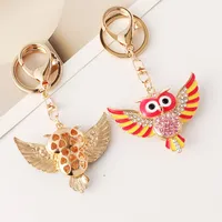 Korean Style Owl Alloy Unisex Bag Pendant Keychain main image 1