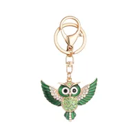 Korean Style Owl Alloy Unisex Bag Pendant Keychain main image 5