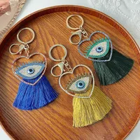 European Style Pastoral Devil's Eye Alloy Unisex Bag Pendant Keychain main image 2