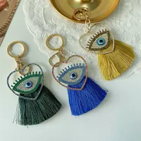 European Style Pastoral Devil's Eye Alloy Unisex Bag Pendant Keychain main image 4