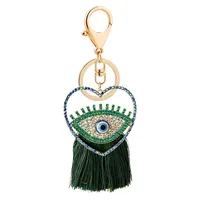 European Style Pastoral Devil's Eye Alloy Unisex Bag Pendant Keychain main image 3