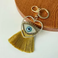 European Style Pastoral Devil's Eye Alloy Unisex Bag Pendant Keychain sku image 1