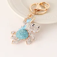 Cute European Style  Alloy Unisex Bag Pendant Keychain sku image 3