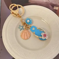 New Style Flower Alloy Women's Bag Pendant Keychain main image 1