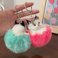 Korean Style Cat Alloy Unisex Bag Pendant Keychain main image 5