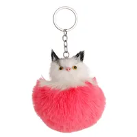 Korean Style Cat Alloy Unisex Bag Pendant Keychain main image 3