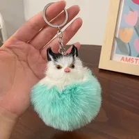 Korean Style Cat Alloy Unisex Bag Pendant Keychain sku image 4