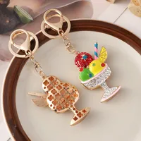 Cute Ice Cream Alloy Women's Bag Pendant Keychain main image 3