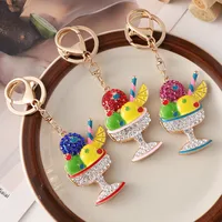 Cute Ice Cream Alloy Women's Bag Pendant Keychain main image 4