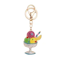 Cute Ice Cream Alloy Women's Bag Pendant Keychain main image 2