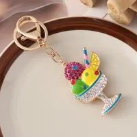 Cute Ice Cream Alloy Women's Bag Pendant Keychain sku image 3
