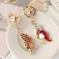 Modern Style Bird Alloy Unisex Bag Pendant Keychain main image 3