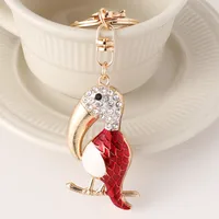 Modern Style Bird Alloy Unisex Bag Pendant Keychain sku image 2