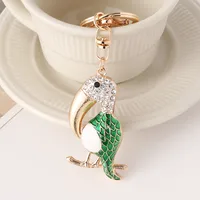 Modern Style Bird Alloy Unisex Bag Pendant Keychain sku image 3
