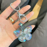 Korean Style Butterfly Alloy Women's Bag Pendant Keychain sku image 2