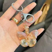 Korean Style Butterfly Alloy Women's Bag Pendant Keychain sku image 3