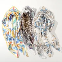 Women's Lady Bohemian Leopard Polyester Silk Scarf main image 1