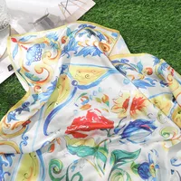 Women's Lady Bohemian Leopard Polyester Silk Scarf main image 3