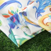 Women's Lady Bohemian Leopard Polyester Silk Scarf main image 4