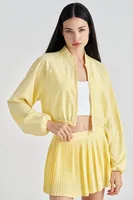 Sport Style Solid Color SZ Woven Standing Collar Active Tops Coat main image 1