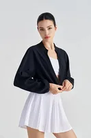 Sport Style Solid Color SZ Woven Standing Collar Active Tops Coat main image 6