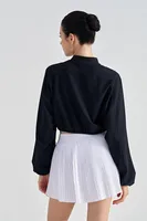 Sport Style Solid Color SZ Woven Standing Collar Active Tops Coat main image 5