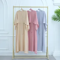 Women's Adults Solid Color Lace-Up Abaya main image 2