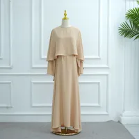 Women's Adults Solid Color Lace-Up Abaya sku image 6